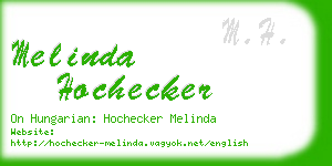 melinda hochecker business card